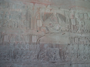 Bas-Relief at Angkor Wat: King of Hell