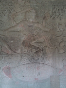 Bas-Relief at Angkor Wat: Vishnu