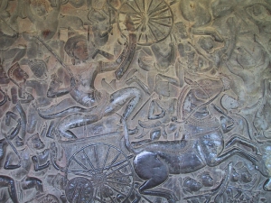 Bas-Relief at Angkor Wat: Charioteer