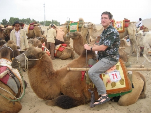 Mike On A Parked Dunhuang Camel