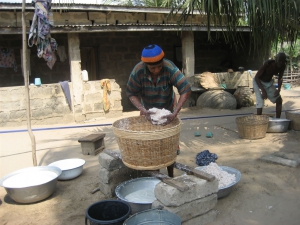 making coconut milk
