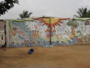 Murals at Aba House, Ghana