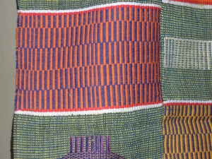 Kente showing bars of color