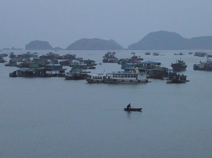 Halong Bay Boatman in Catba Harbor