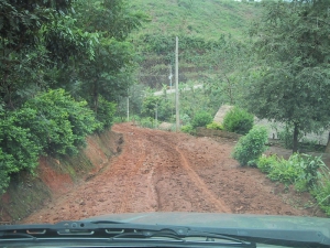Dirt Road to Akha Village