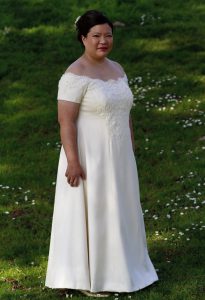 Handwoven wedding dress - "Eternal Love"