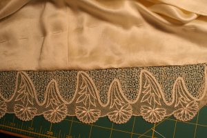 Lace for the handwoven wedding dress