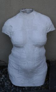 plaster mold for dress form