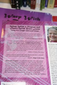 "Warp with a Trapeze", with my blurb on the back cover