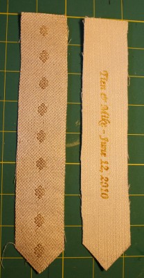 handwoven wedding-favor bookmarks