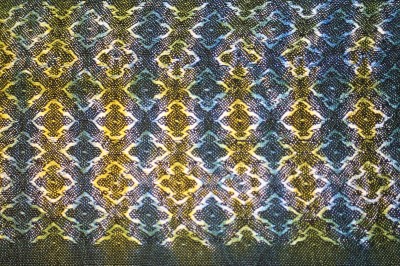 woven shibori sample - previously done - top side