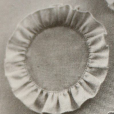 Plain circular ruffle