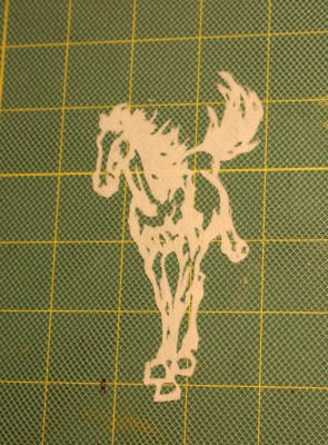 Horse stencil, from the Dover book, "Chinese Cut-Paper Designs"