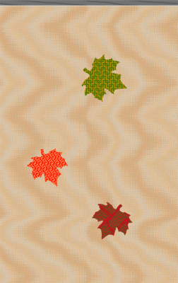 favorite simulation of leaves against a network drafted backdrop