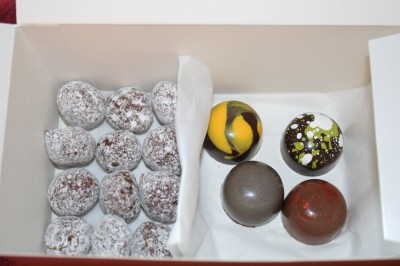 A box of mignardises from The French Laundry