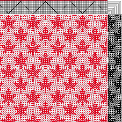 maple leaf draft, without "quilting"