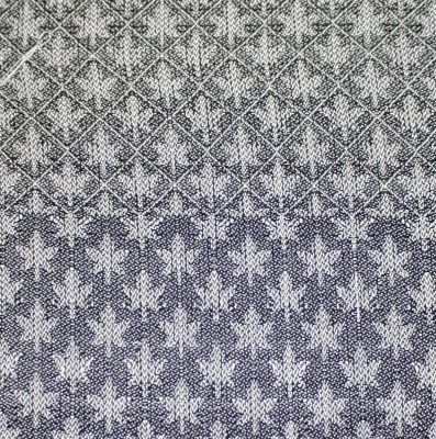 maple leaf pattern, in handwoven fabric
