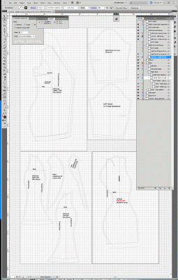 snapshot of screen in Adobe Illustrator, for the 8th muslin