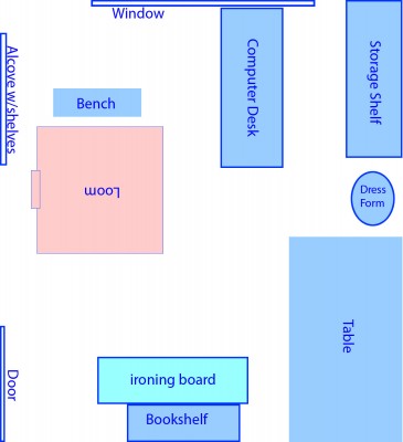 original floor plan for current studio