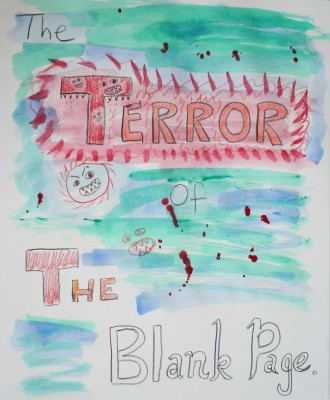 The first page of Tien's new journal - "The Terror of the Blank Page"