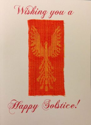 handwoven solstice card