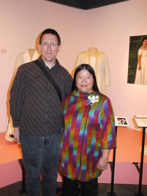Tien and Mike at museum exhibit