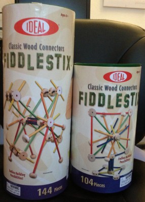 Fiddlestix containers for Tinkertoy swift