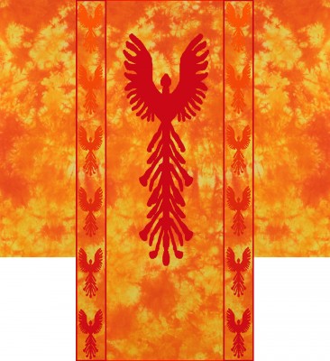 first draft design for Phoenix Rising kimono
