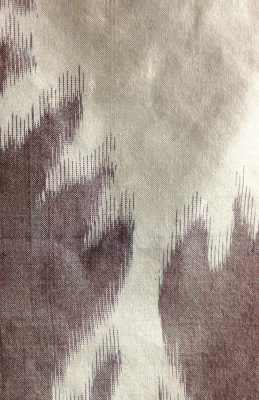 Closeup of the woven sample