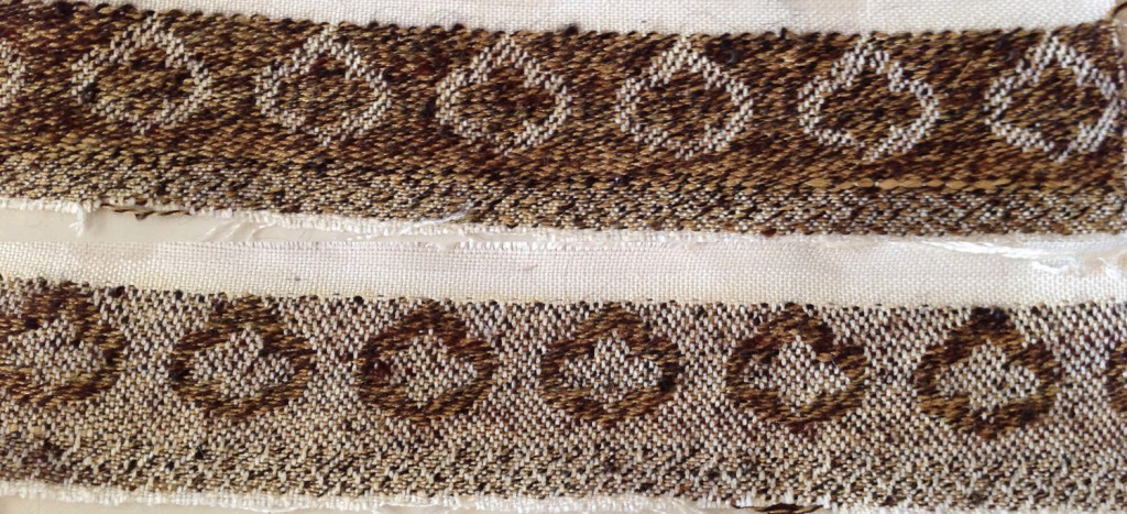woven sample using handspun yarn