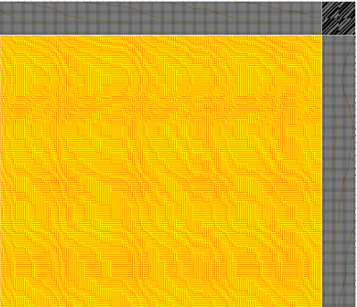 shadow weave experiment - yellow and orange