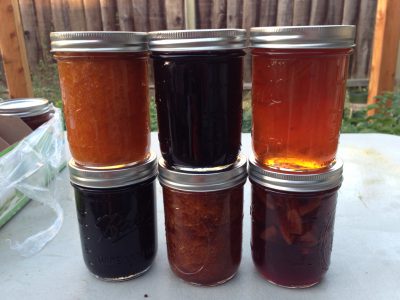 Six kinds of jam and marmalade!