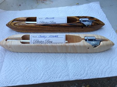 bocote and curly maple shuttles