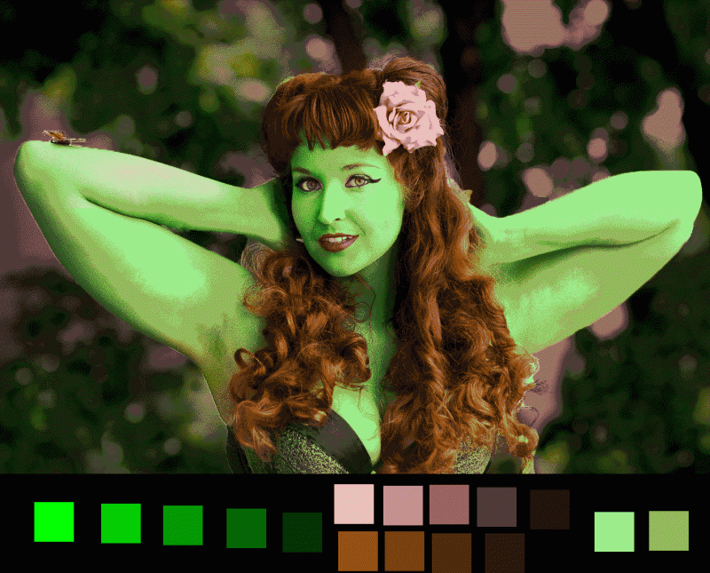 Poison Ivy reduced to 16 colors