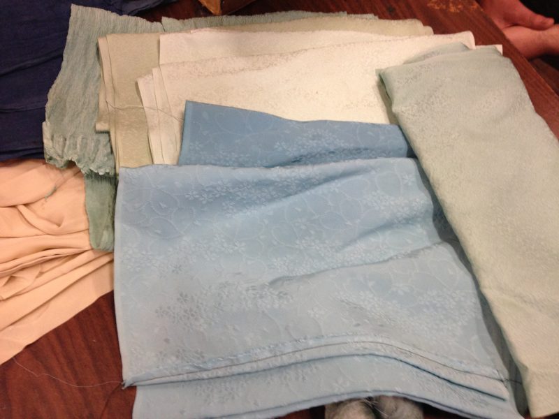 fresh indigo samples - fabric