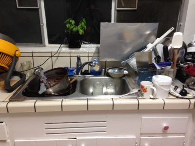 We generated a lot of dirty dishes!