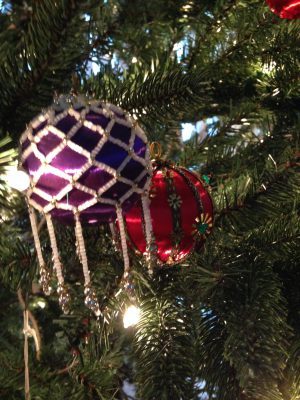 some ornaments on Mom's tree