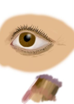 digital painting of an eye