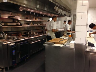 the kitchen at Meadowood