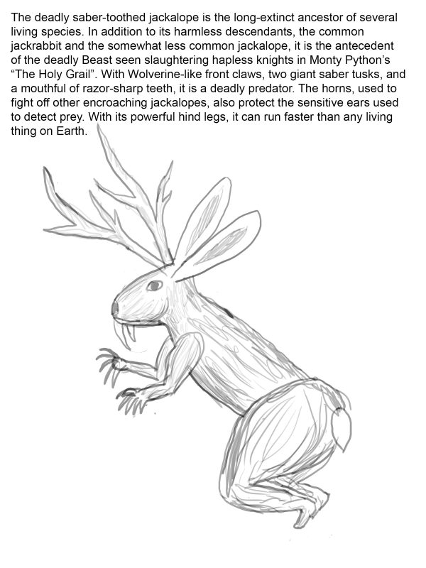 The deadly saber-toothed jackalope