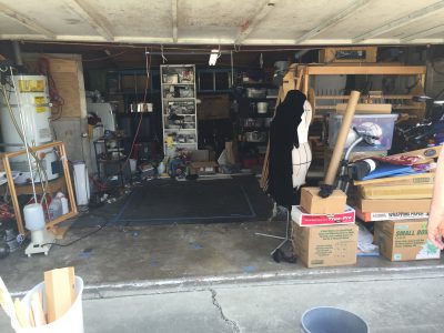"after" photo of garage