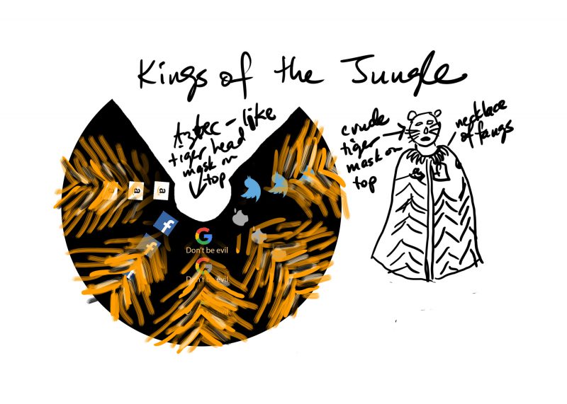 sketchbook idea - tiger cloak