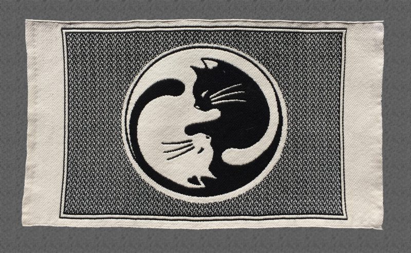Cat placemat - "The Tao of Cats" - light side