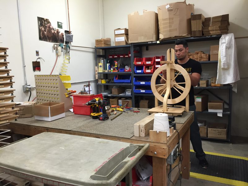 spinning wheel assembly