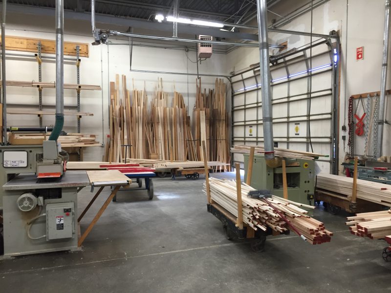 wood section at Schacht Spindle Co