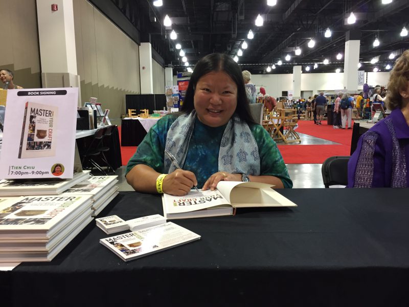 Tien Chiu signing her new book Master Your Craft: Strategies for Designing, Making, and Selling Artisan Work
