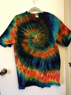 spiral tie-dye T-shirt