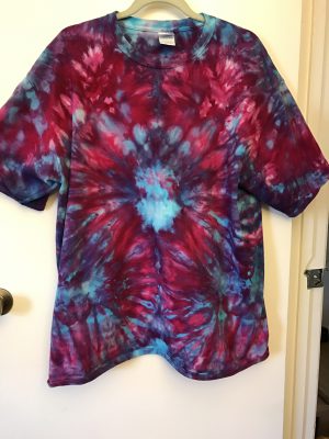 ice dyed tie-dye T-shirt