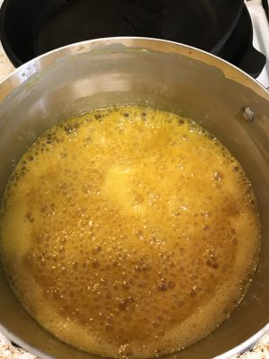 citron-honey-caramel in progress