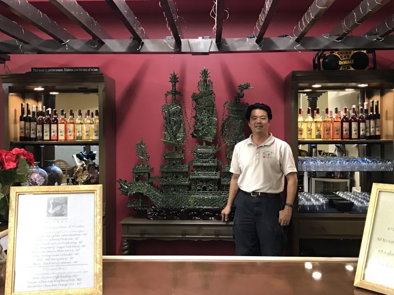 Tien-Seng Chiu at the Far Eastern Shore Winery